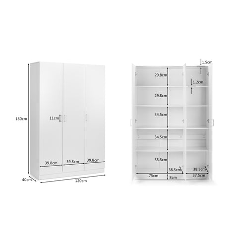 Ivy Cabinet 3 Doors Storage