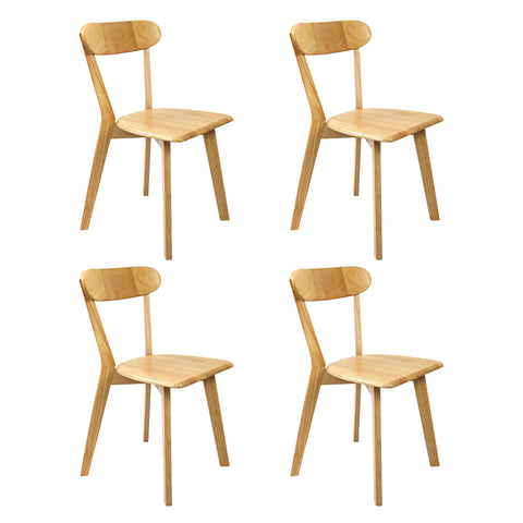 Levede 4x Dining Chairs Wooden Kitchen Chair-1966287375470563328