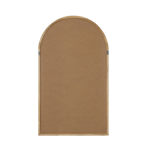 Wall Mirror Wooden Frame Arched 86 x 50cm