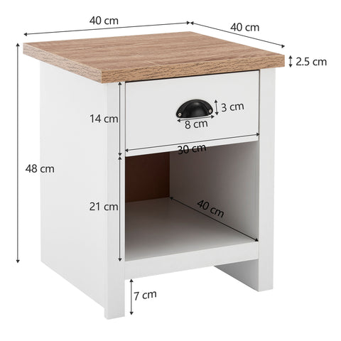 Hampton Bedsides 1 Drawer