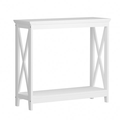 Console Table 2-Tier White