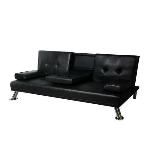 Levede Sofa Bed Adjustable Recliner Black-1954803010626523136