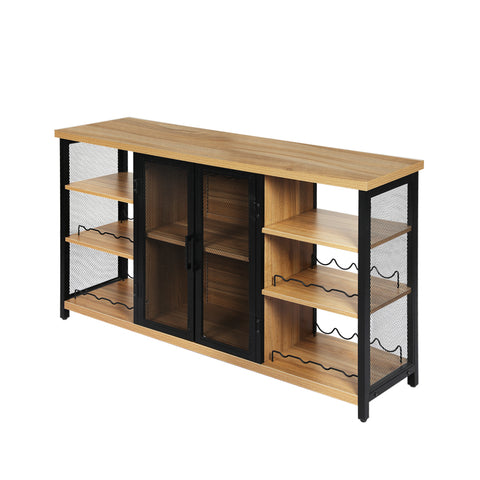Levede Bar Cabinet Buffet Sideboard Oak-1954802987104866304