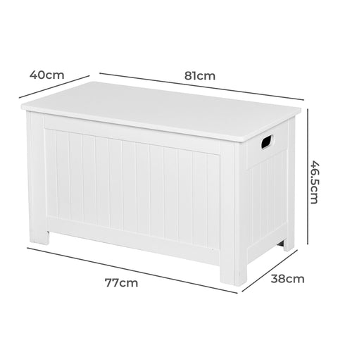 Levede Kids Toy Box Storage Chest Cabinet White-1954802614306738178