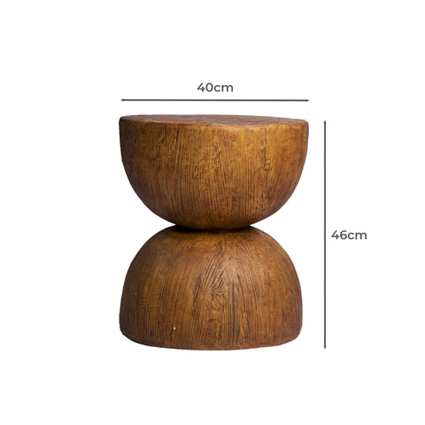 Levede Side Table Terrazzo Coffee Tables Oak-1954802989193629698