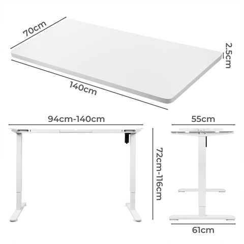 Levede Motorised Standing Desk Adjustable 140cm White 1000x 1MM-1954803022169247746