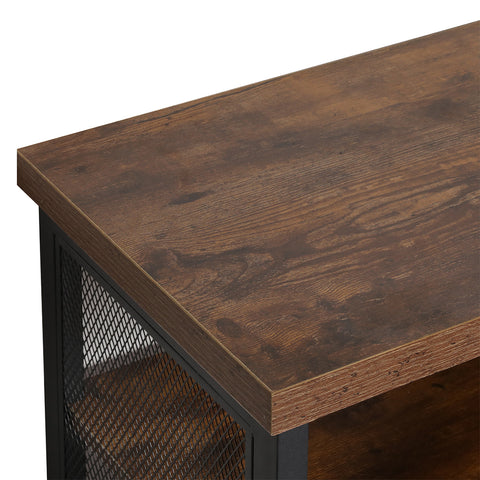 Levede Bar Cabinet Buffet Sideboard Walnut-1954802987327164419