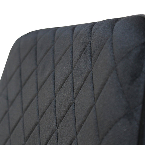 Dining Chairs x 4 Padded Seat Soft Velvet-1950769994606448643