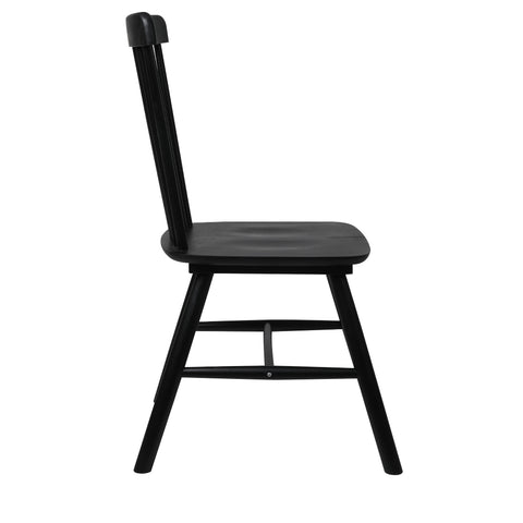 Levede 2x Dining Chairs Kitchen Winsor Black-1954802978070335491