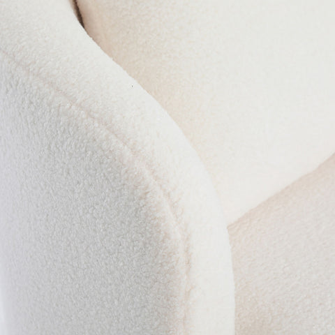 Levede Fleece Swivel Chair-1954802380256186371