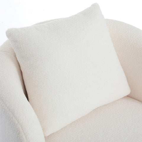 Levede Fleece Swivel Chair-1954802380256186372