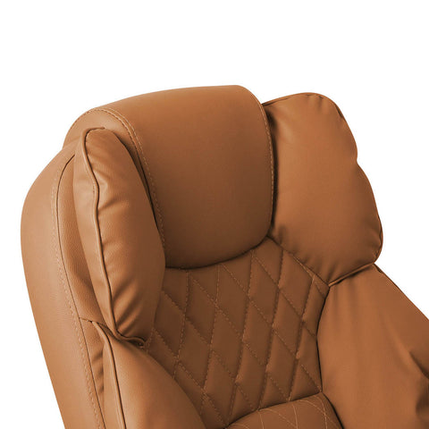 Levede Gaming Chair Office Computer Brown No Footrest-1954802891122413573