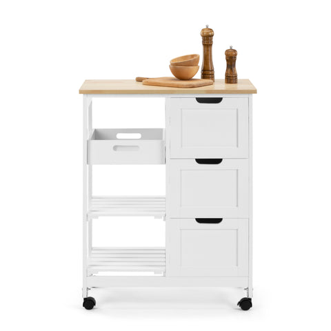 Kitchen Trolley 3 drawers 2 shelves