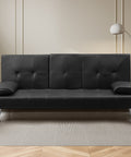 Levede Sofa Bed Adjustable Recliner Black-1954803010626523142