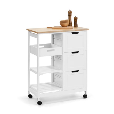 Kitchen Trolley 3 drawers 2 shelves