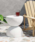 Levede Side Table Terrazzo Coffee Tables Beige-1954802989000691719