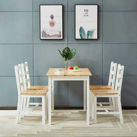 Wooden Dining Table 5-Piece Set