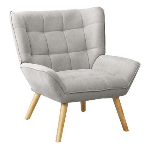 Armchair Fabric Upholstered Tub Chair Grey