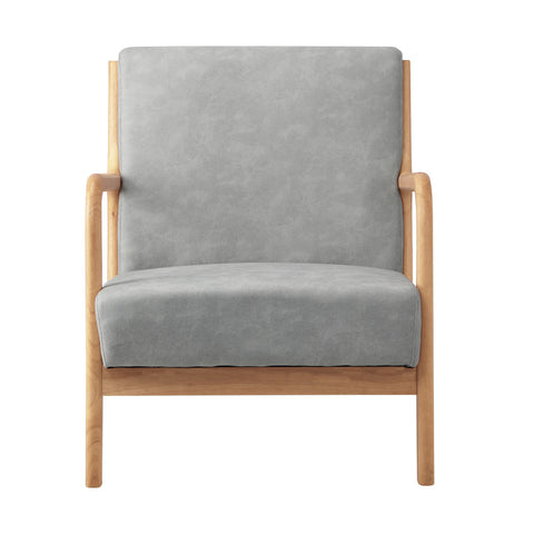 Armchair Wood Couches Light Grey