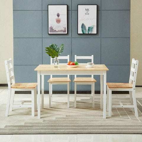 Wooden Dining Table 5-Piece Set