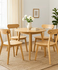 Levede 4x Dining Chairs Wooden Kitchen Chair-1966287375470563335