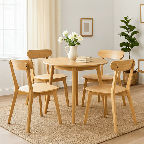 Levede 4x Dining Chairs Wooden Kitchen Chair-1966287375470563335