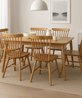 Levede 6x Dining Chairs Kitchen Windor Oak-1966287360421400583