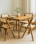 Levede 4X Foldable Rattan Dining Chairs-1966287368076005383