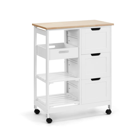 Kitchen Trolley 3 drawers 2 shelves