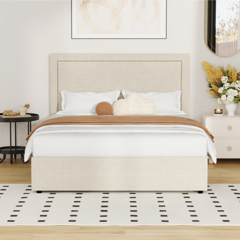 Bed Frame Queen Size Gas Lift Base Storage ADI