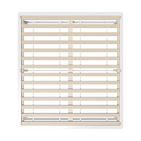 Wooden Bed Frame King Size Solid Pine Wood White