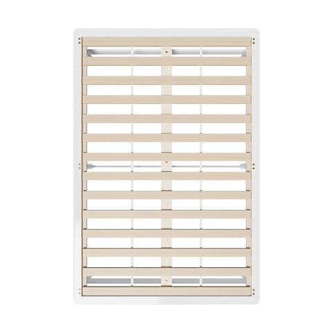 Wooden Bed Frame Queen Size Solid Pine Timber White