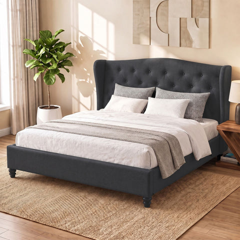 Bed Frame King Size Charcoal PIER