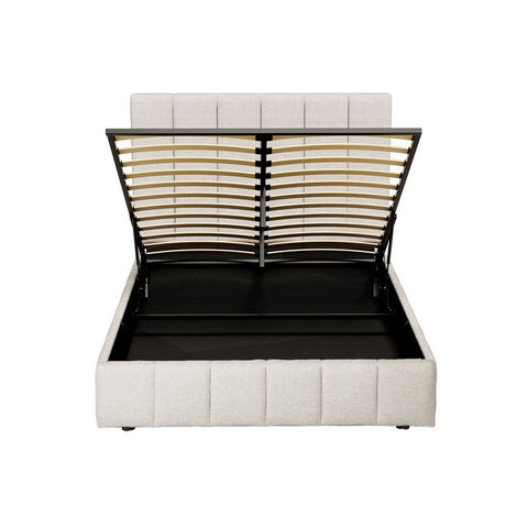 Bed Frame Queen Size Beige TETTE