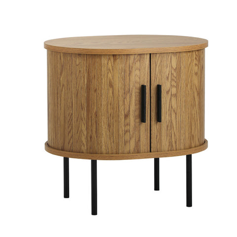 Bedside Table Tambour Oak