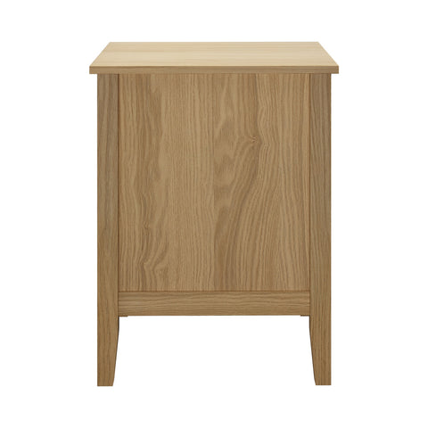 Bedside Table 3 Drawers Side End Nightstand Natural