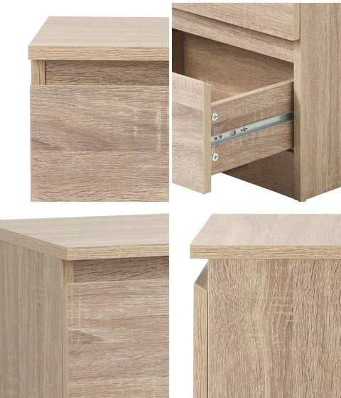 Bedside Tables Set of 2 Nightstand Wood