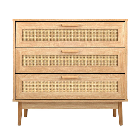 3 Chest of Drawers Clothes Storage Rattan