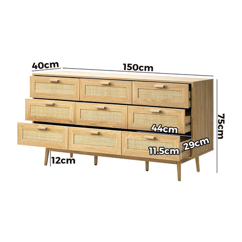 Amber Dresser Rattan