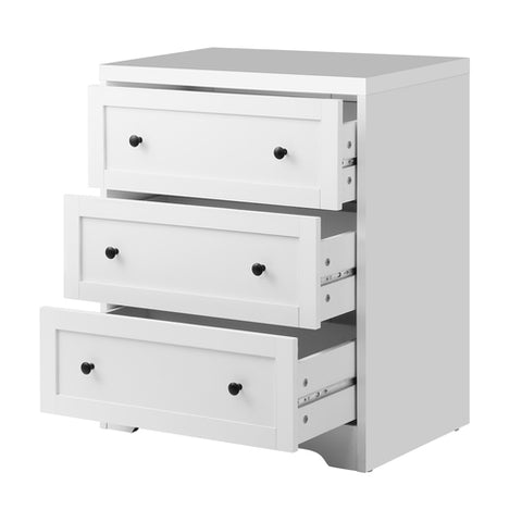 Oversized Bedside 3 Chest of Drawers