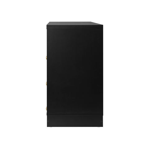 Chest of Drawers with 6 Drawers Black