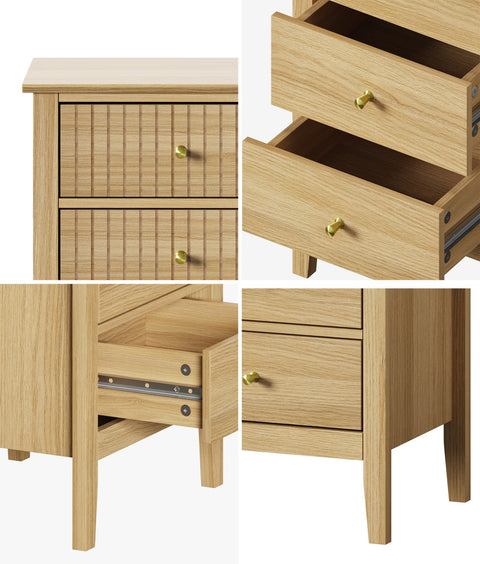 5 Chest of Drawers Dresser Tallboy Storage Cabinet Natural