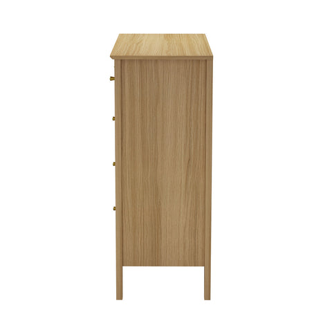 5 Chest of Drawers Dresser Storage Cabinet Tallboy Natural