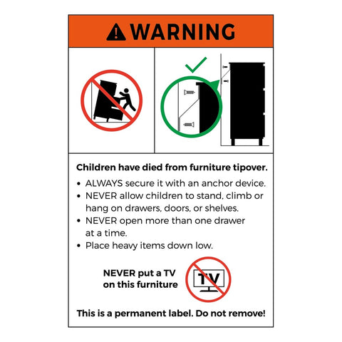 6 Chest of Drawers Dresser Tallboy Storage Cabinet Natural