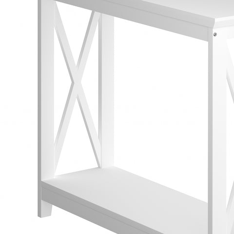 Console Table 2-Tier White