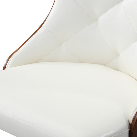 Dining Chairs Kitchen Lounge PU Leather x4 White