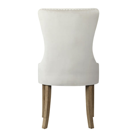 Velvet Dining Chair with French Tufted X2 Beige