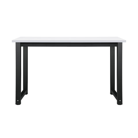 Computer Desk Metal Frame White Top 120cm