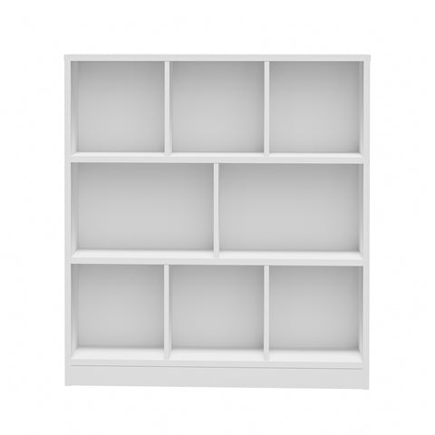Bookshelf Display Shelves Unit Storage Organizer White