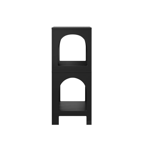 Display Shelf Storage Stand Bookshelf Black